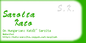 sarolta kato business card